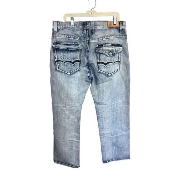 Halifax Men’s Flap Pocket Bootcut  Jeans Sz 38/32 - Picture 2 of 8